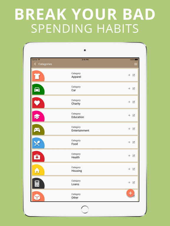 Money Gone?! Expense Tracker iPad screenshot 6 - Finance app