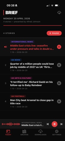 Brief Audio screenshot