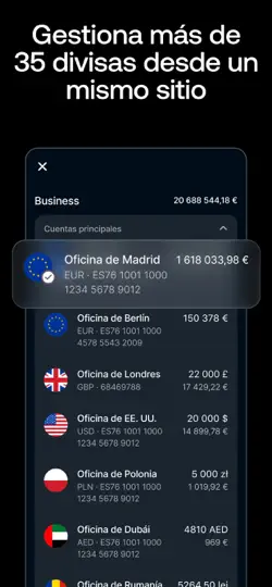Captura de pantalla de Revolut Business en iPhone 3