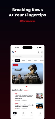 247 Press iPhone screenshot
