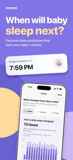 Nerumi: Baby Tracker & Sleep screenshot 2