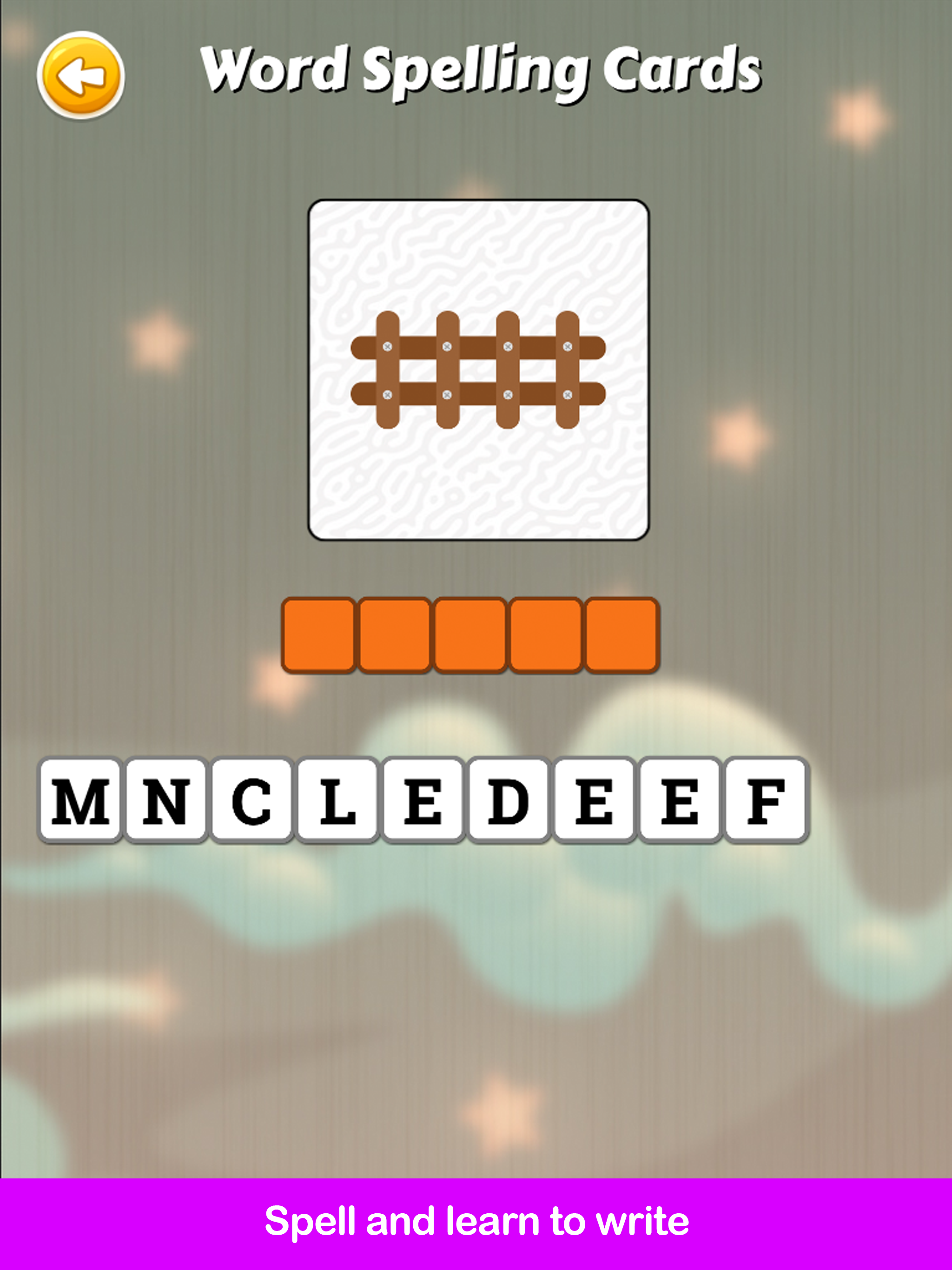 Spelling Quest – Picture Words