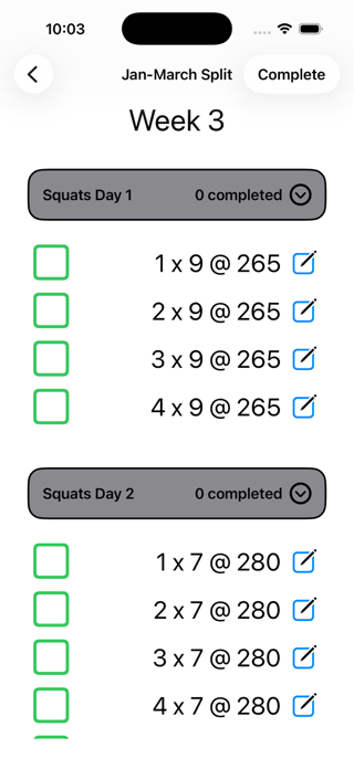 Simple Split Tracker Screenshot 4 of 4