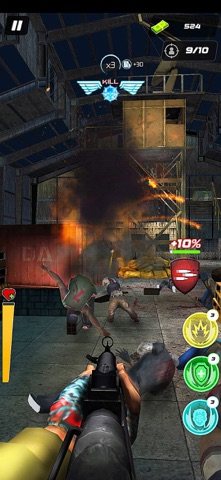Zombie Attack Survival Shooter iPhone screenshot