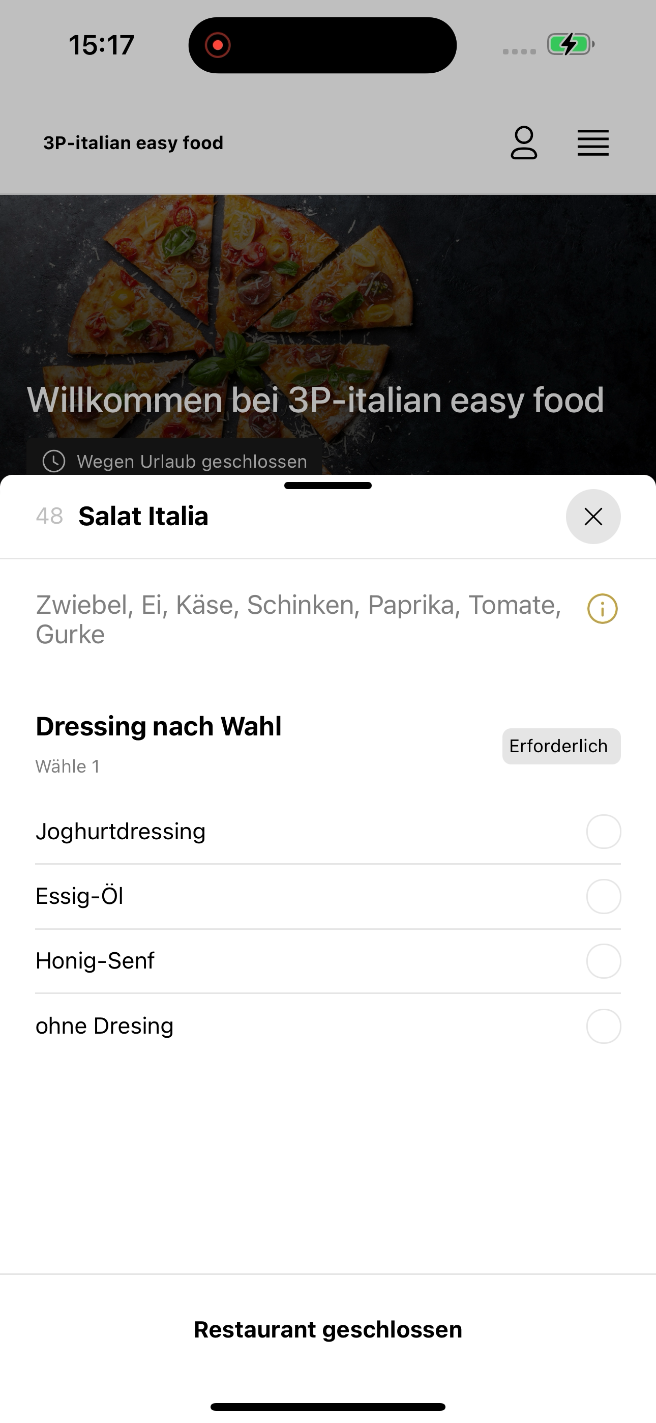 3P-italian easy food screenshot 7