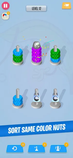 Nut Color & Texture Sort screenshot 3