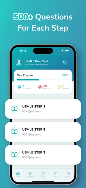 USMLE Prep Test : Step 1,2,3 screenshot 2