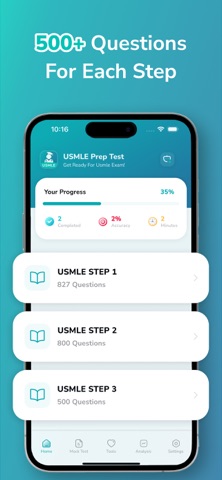 USMLE Prep Test : Step 1,2,3 screenshot