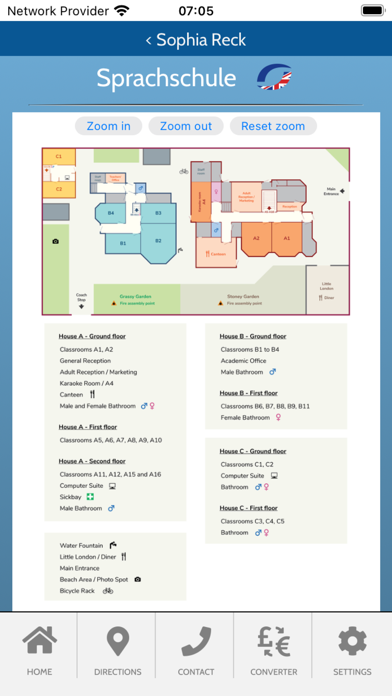 Panke-Sprachreisen Student app Screenshot