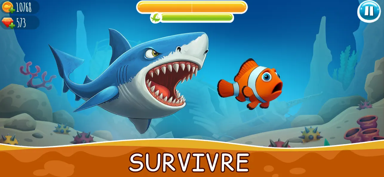 Screenshot #2 pour Hungry Ocean: Shark Eat Fish
