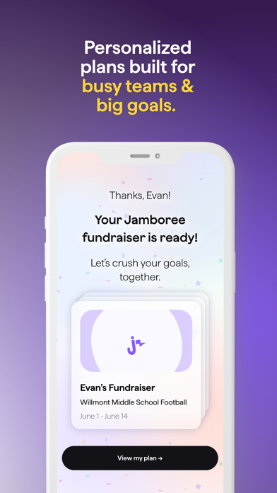 Jamboree Fundraising iPhone screenshot 5 - Productivity app