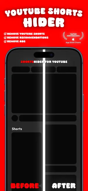 HideShorts for YouTube screenshot 1