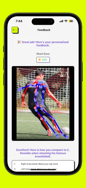Golazo AI: Football Training screenshot 1