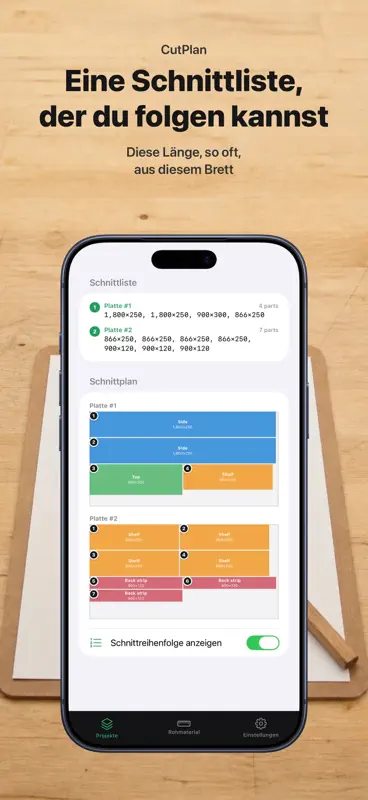 Zuschnittplan Holz & Platten screenshot 6 of 10