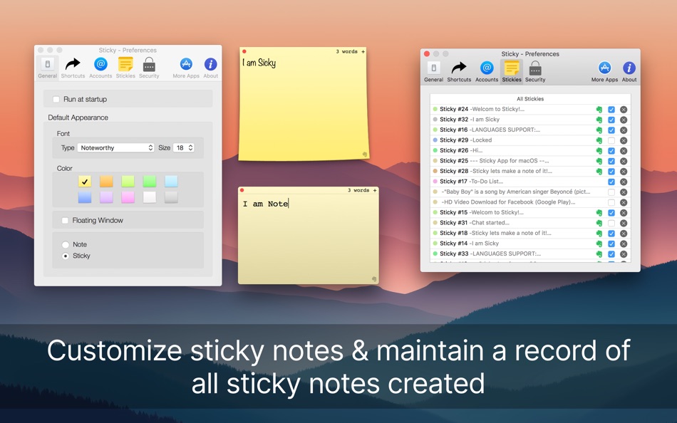 #4. Sticky Notes – Note Widget (macOS) 由: AppYogi Software
