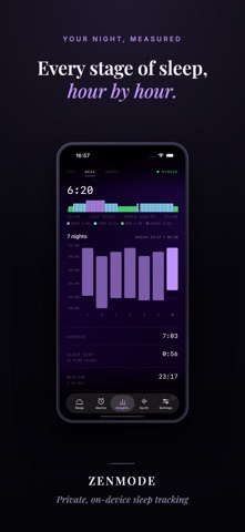 ZenMode: Sleep Tracker & Alarm Screenshot 2 of 4