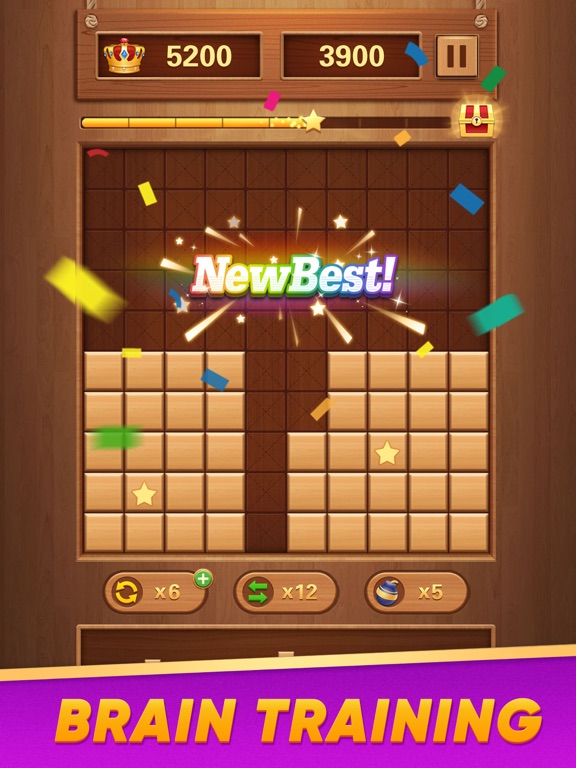 Block Puzzle Wood Blast iPad screenshot 5 - Games app