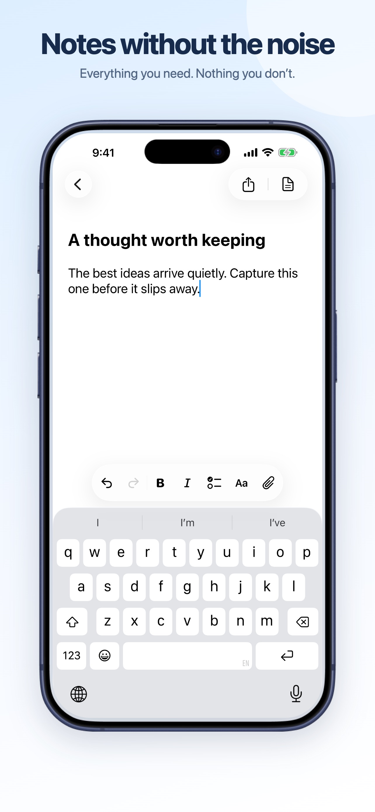 Screenshot 1 of Quiet Draft: Private Notes