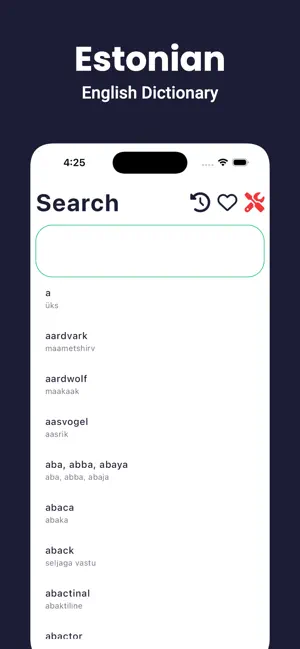 Estonian Dictionary - Dict Box screenshot 1
