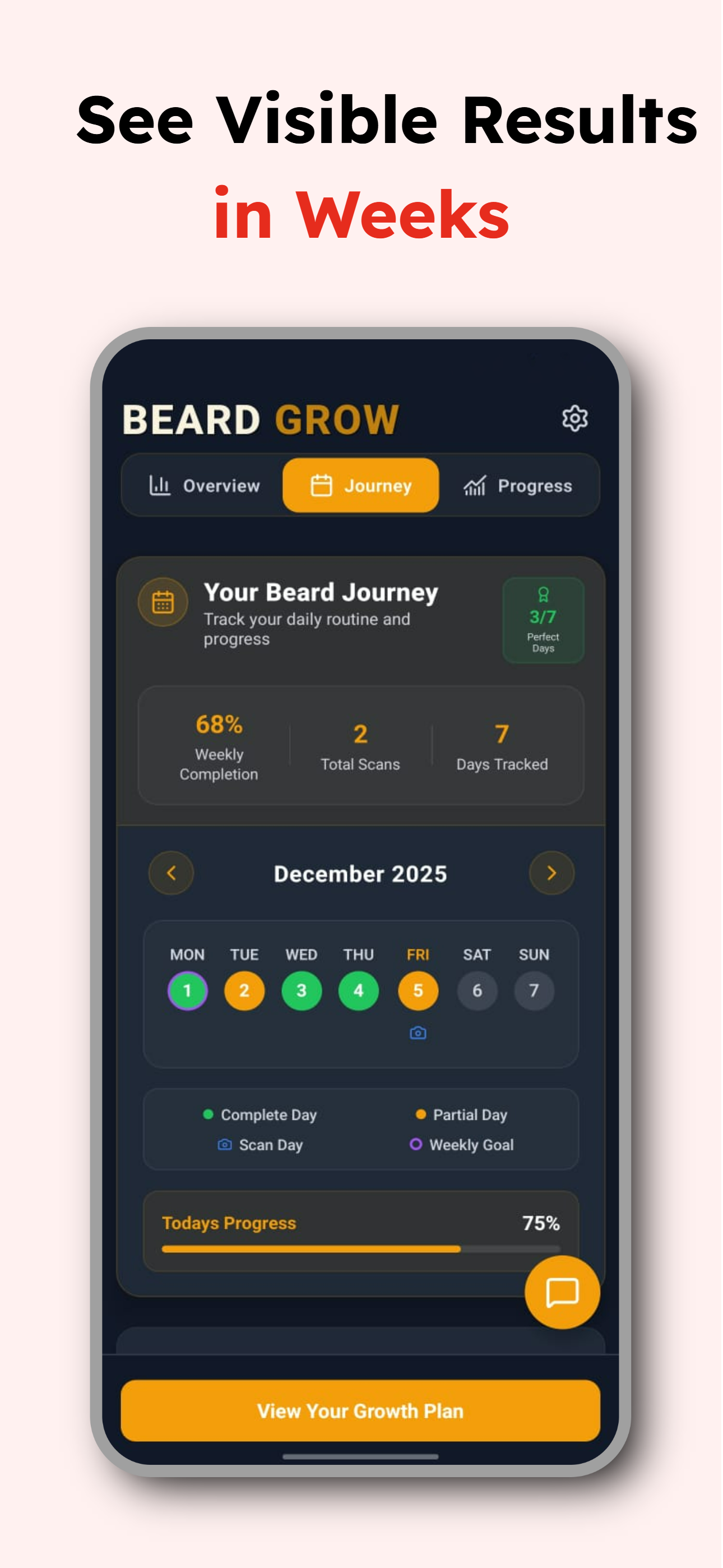 Beard Grow: Scan, Track & Grow