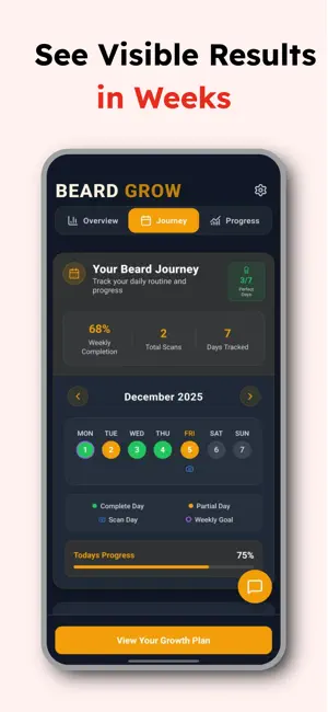Beard Grow: Scan, Track & Grow screenshot 3