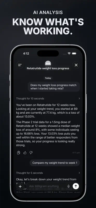 Milligram - Peptide Tracker screenshot 10 of 10