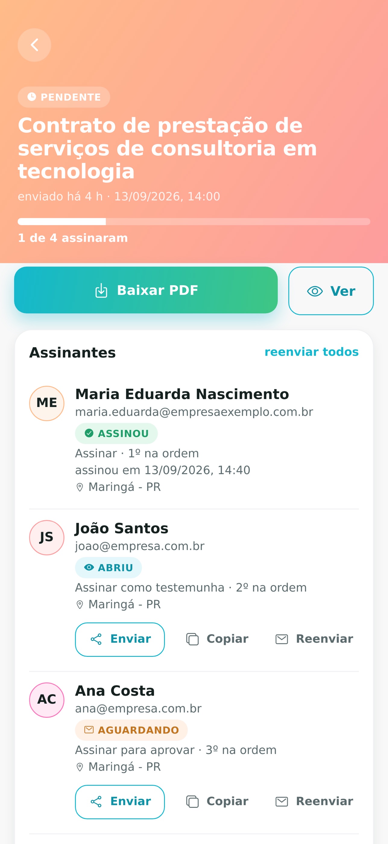 Screenshot 3 of Abeve Sign