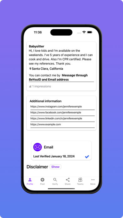 BeYouID Screenshot