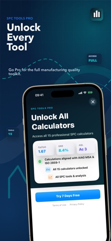 SPC Tools: Cpk Calculator iPhone screenshot