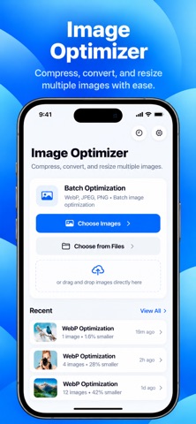 Bulk Image Optimizer: WebP screenshot 1