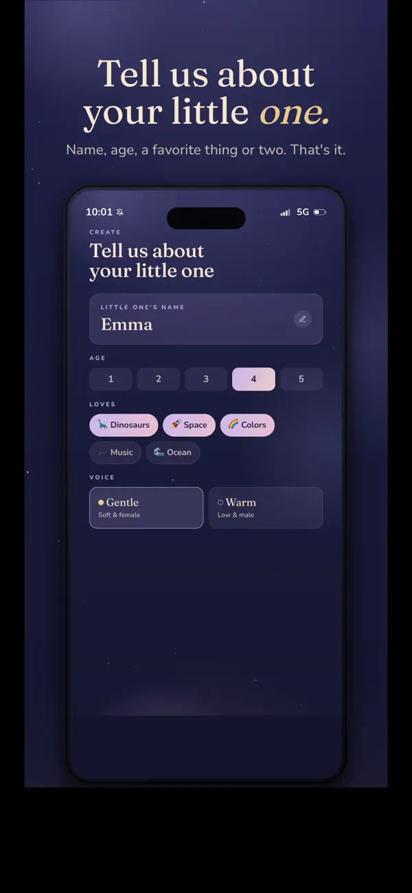 Screenshot #1 pour NightBuddy: kids songs