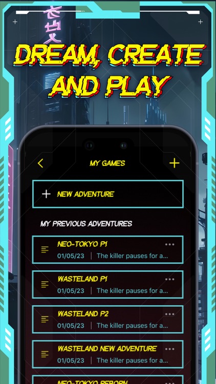 AI Story Generator - NeonPunk