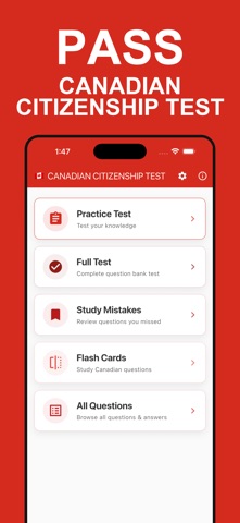 Canada Citizenship Test 2027 Screenshot 1 of 5