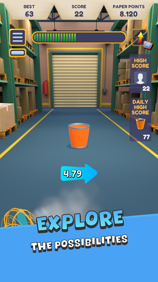 #6. Paper Toss + (iOS) 게시자: Zurabi SADGOBELASHVILI