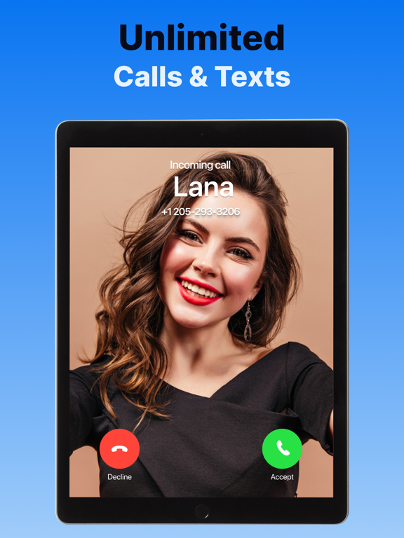 Second Phone Number . 2nd Line iPad screenshot 2 - Business app