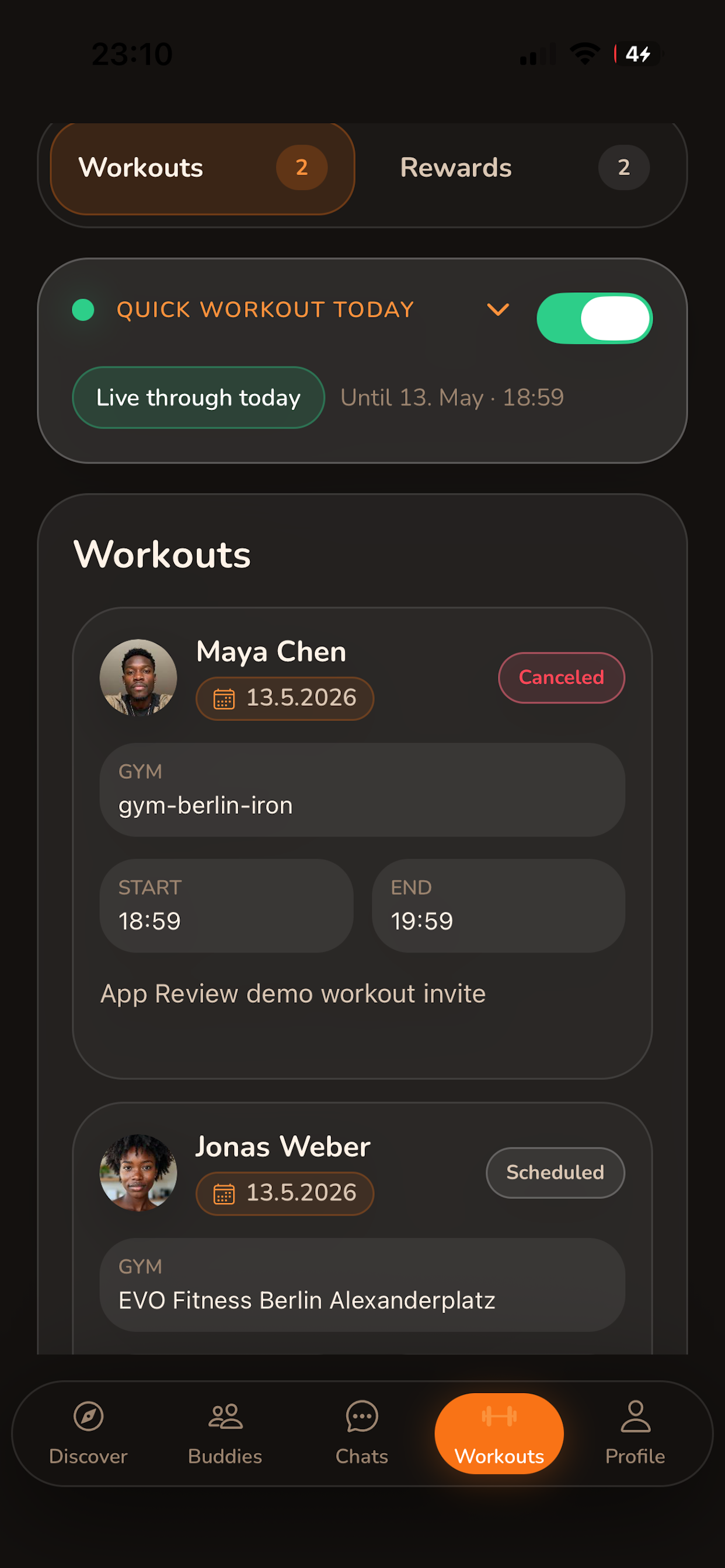 Gymmit: Find gym buddy