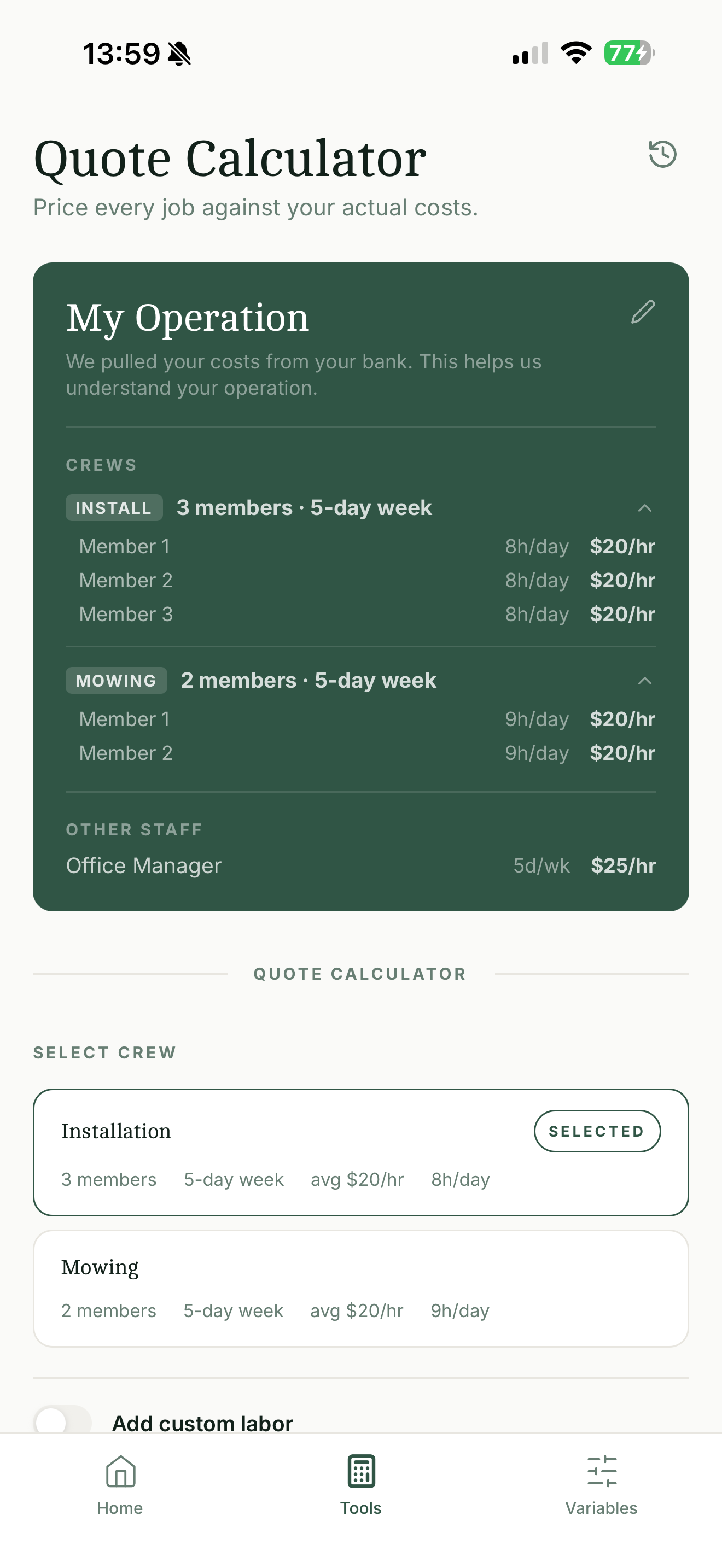 Rooted Finance screenshot 2