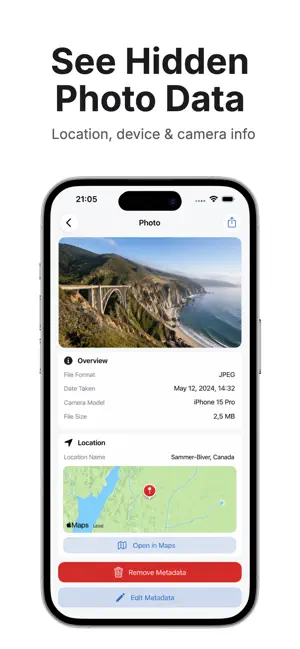 EXIF+ Viewer, Metadata Remover screenshot 1