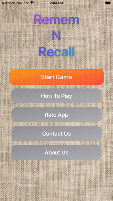 Remem N Recall Screenshot