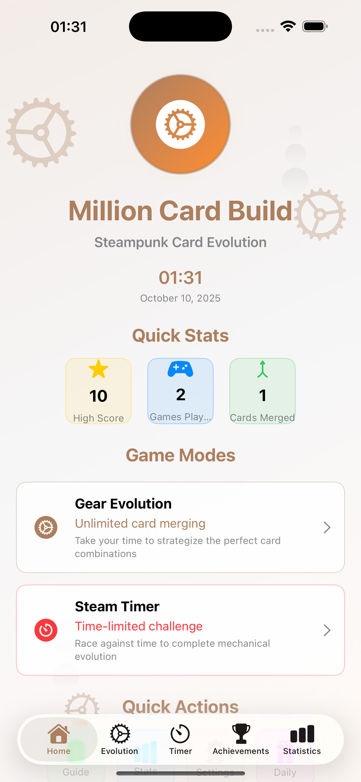 millionCardBuild screenshot 2