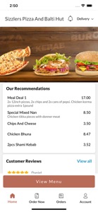 Sizzlers Pizza And Balti Hut screenshot #2 for iPhone