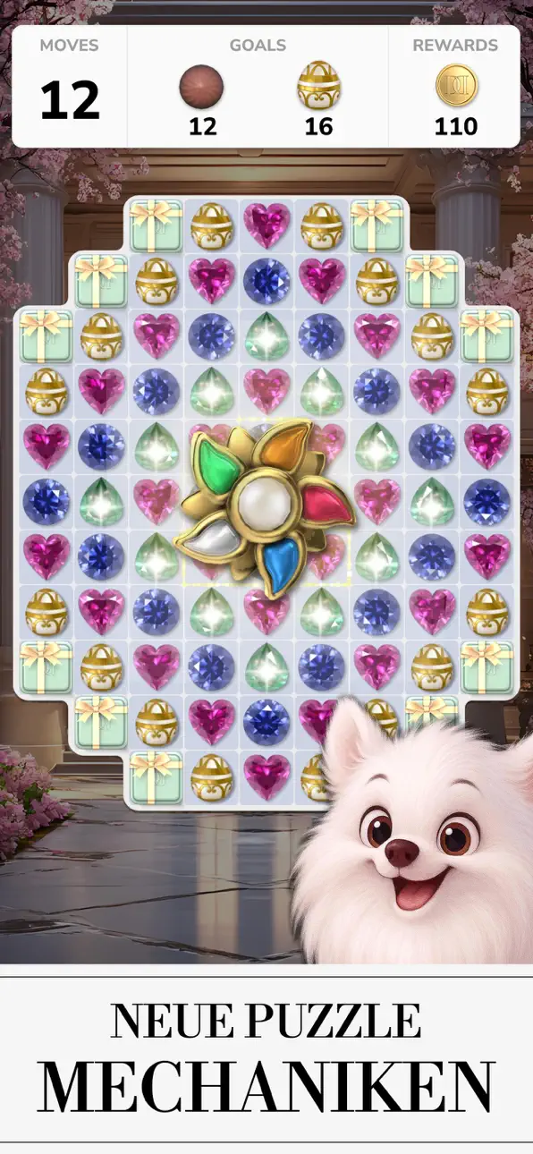 Diamond Jewels GFAL Puzzle iOS Mod IPA screenshot 2 - iOS game interface