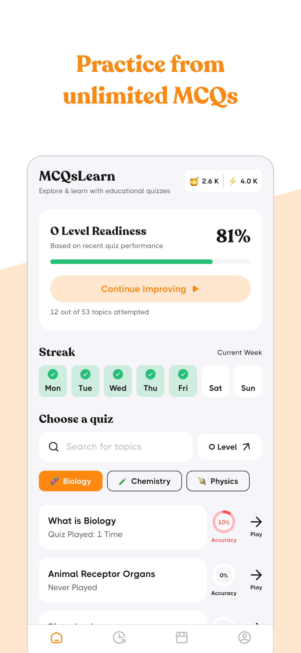 MCQsLearn: All-in-One Courses