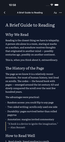 expt - File Reader iPhone screenshot