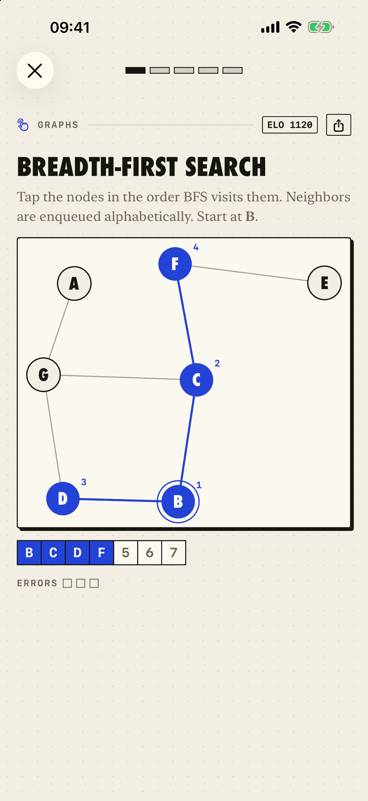 Screenshot 1 of Stepwise: Be the Algorithm