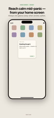Safe Cards: Anxiety CBT Diary screenshot