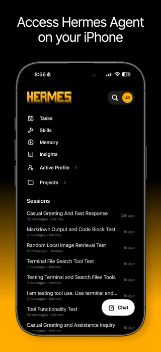 Hermes Agent Mobile Screenshot 1 of 8