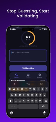 Validate screenshot
