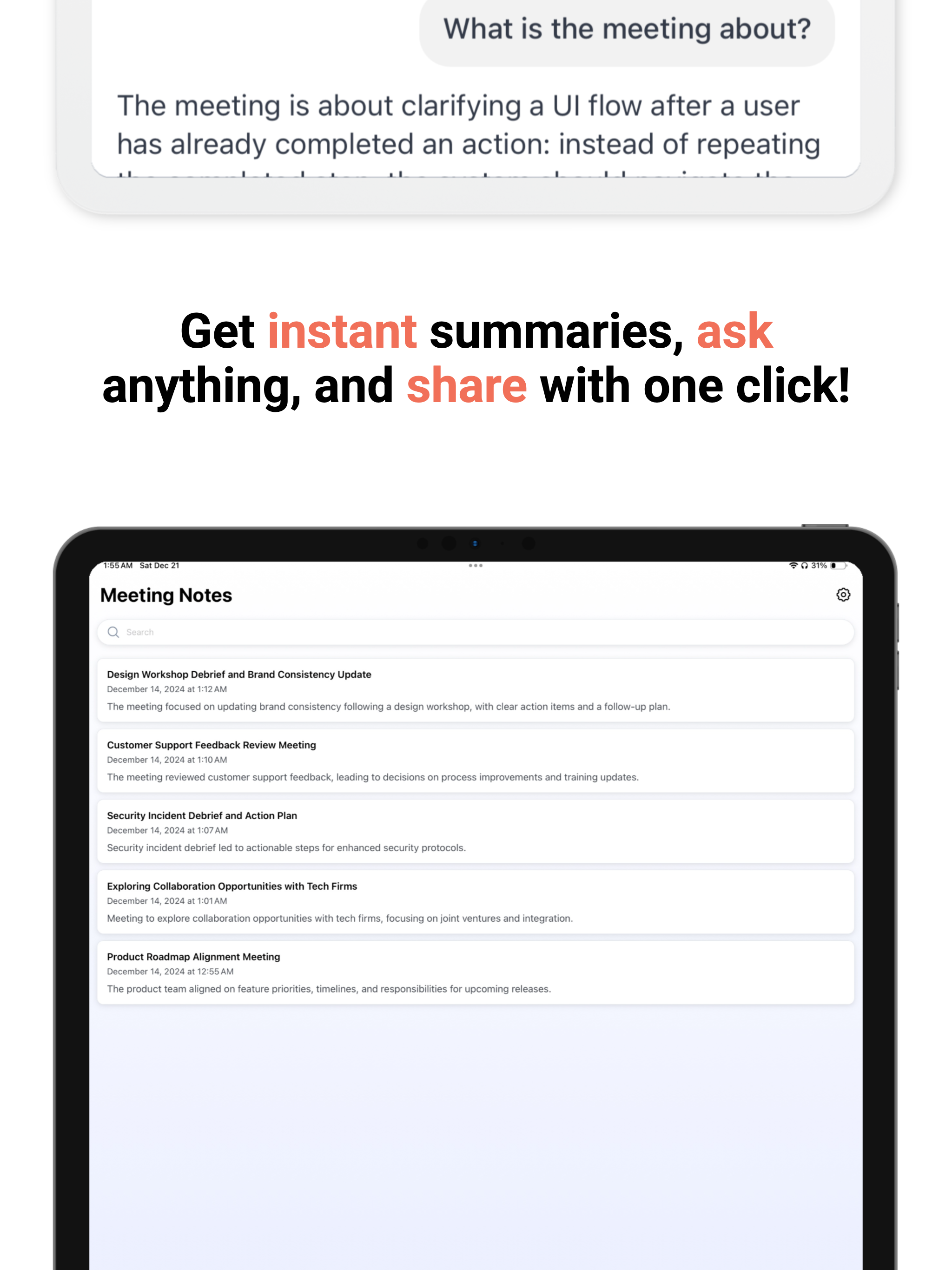 Recap AI: Meeting Note Taker screenshot 5