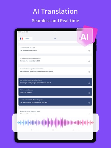 Saygo - Real-Time Translator iPad screenshot